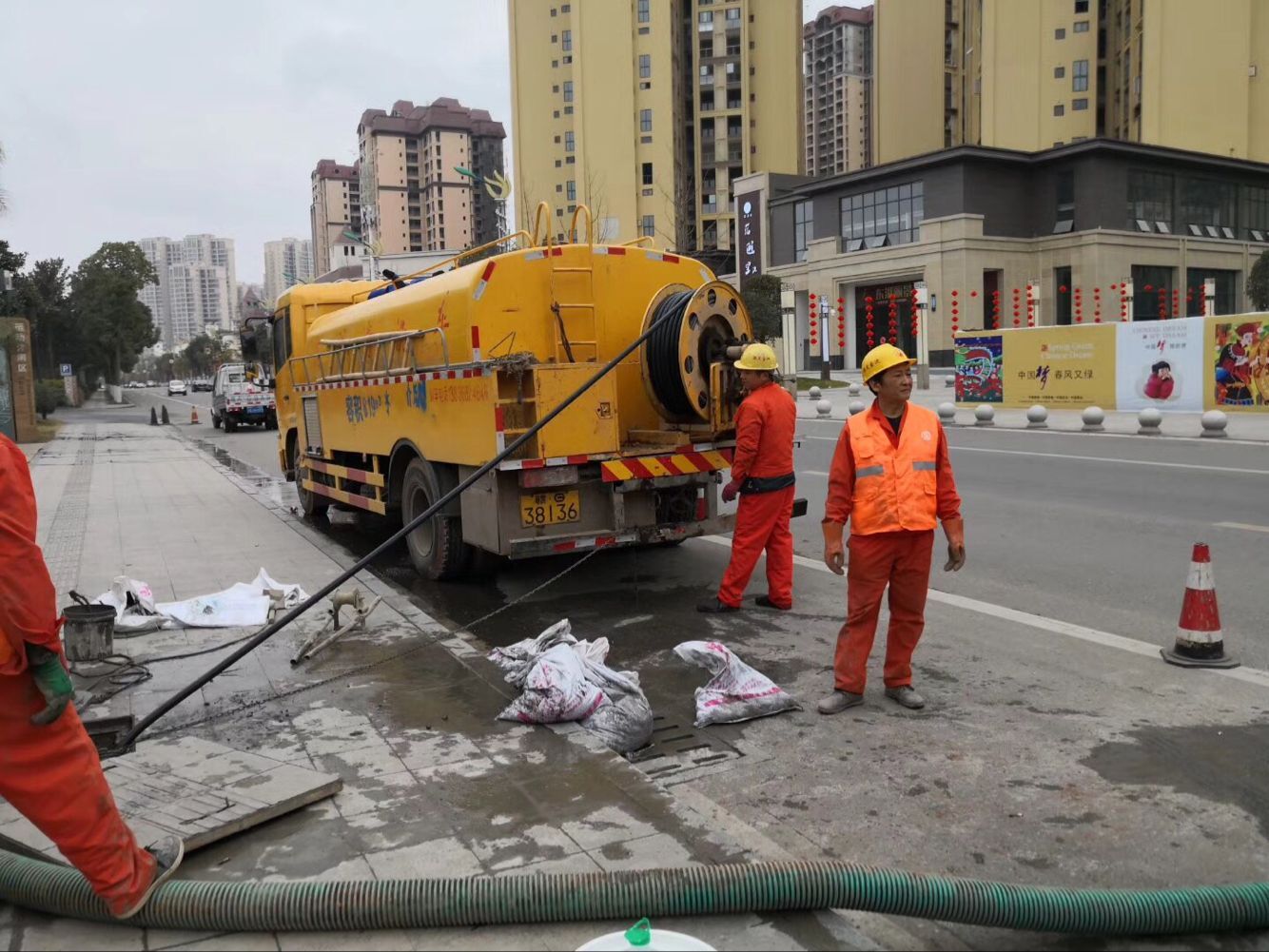 秭归排污管道清淤-管道清洗